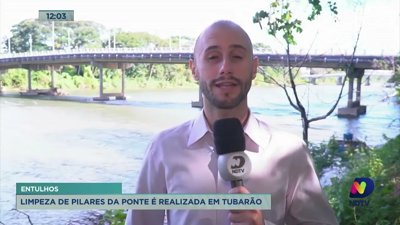 Pontes de Tubarão passam por limpeza