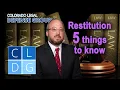 Restitution in Colorado 5 things to know