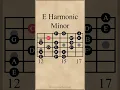 Download Lagu E Harmonic Minor Scale | 3 Notes Per String #guitarlesson #guitarscales