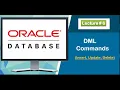 6 DML Commands Insert Update Delete Oracle PL SQL Tutorial