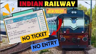 Indian Railway New Entry Policy 2025 | No Confirmed Ticket No Entry | Side Knowledge 2.0