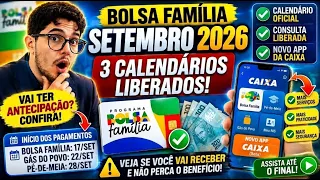 3 CALENDÁRIOS DOS BENEFÍCIOS SOCIAIS EM SETEMBRO DE 2026!