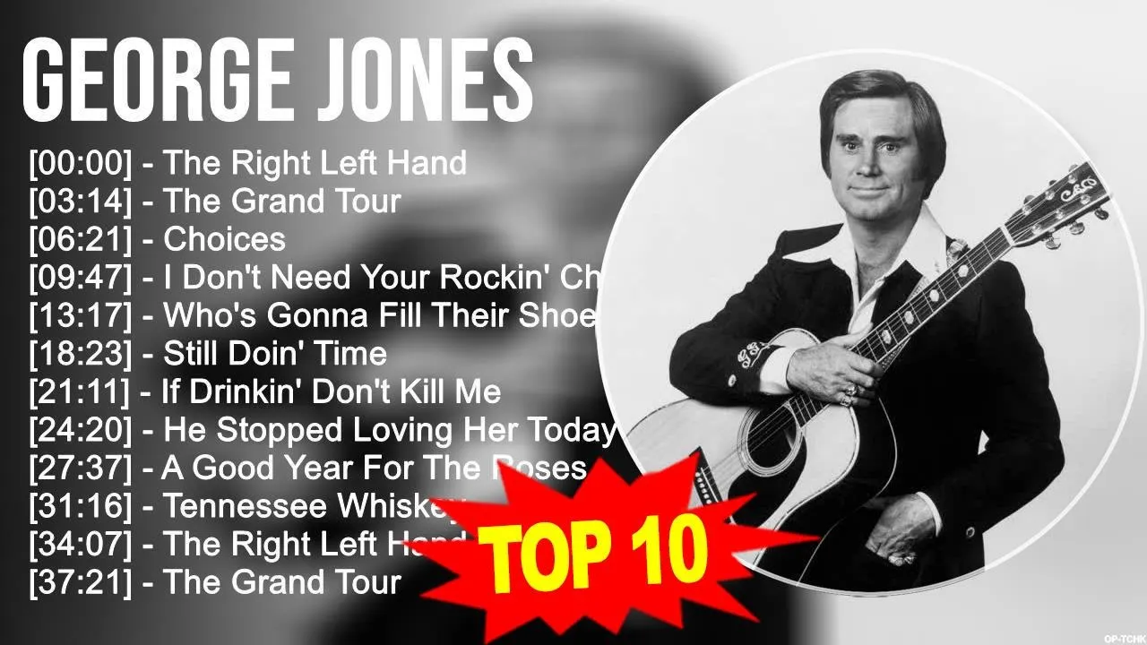 G e o r g e J o n e s Greatest Hits ???? 80s 90s Country Music ???? 200 Artists of All Time
