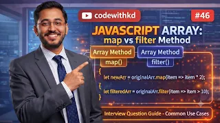 JavaScript map vs filter Method Explained Interview Question Guide Part 46