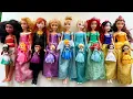 Download Lagu ASMR Most Popular Disney Princess Mattel Dolls / lots of colorful rainbow Dresses | unpacking toys