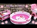 Download Lagu Hello Kitty Dolls Stroller, Pram,  Bunk Bed ,Swimming Pool, with Baby Born \u0026 Baby Annabell Dolls