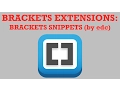 brackets extensions - brackets snippets by edc
