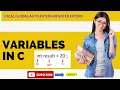 VARIABLES IN C LOCAL GLOBAL AUTO STATIC EXTERN REGISTER C VARIABLE
