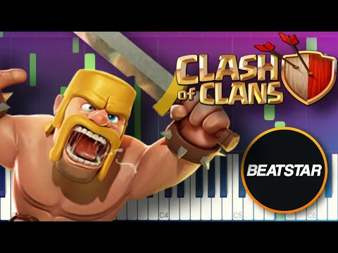 Download MP3 Clash Of Clans - Battle Theme | Piano | Tutorial | EASY | 🥵