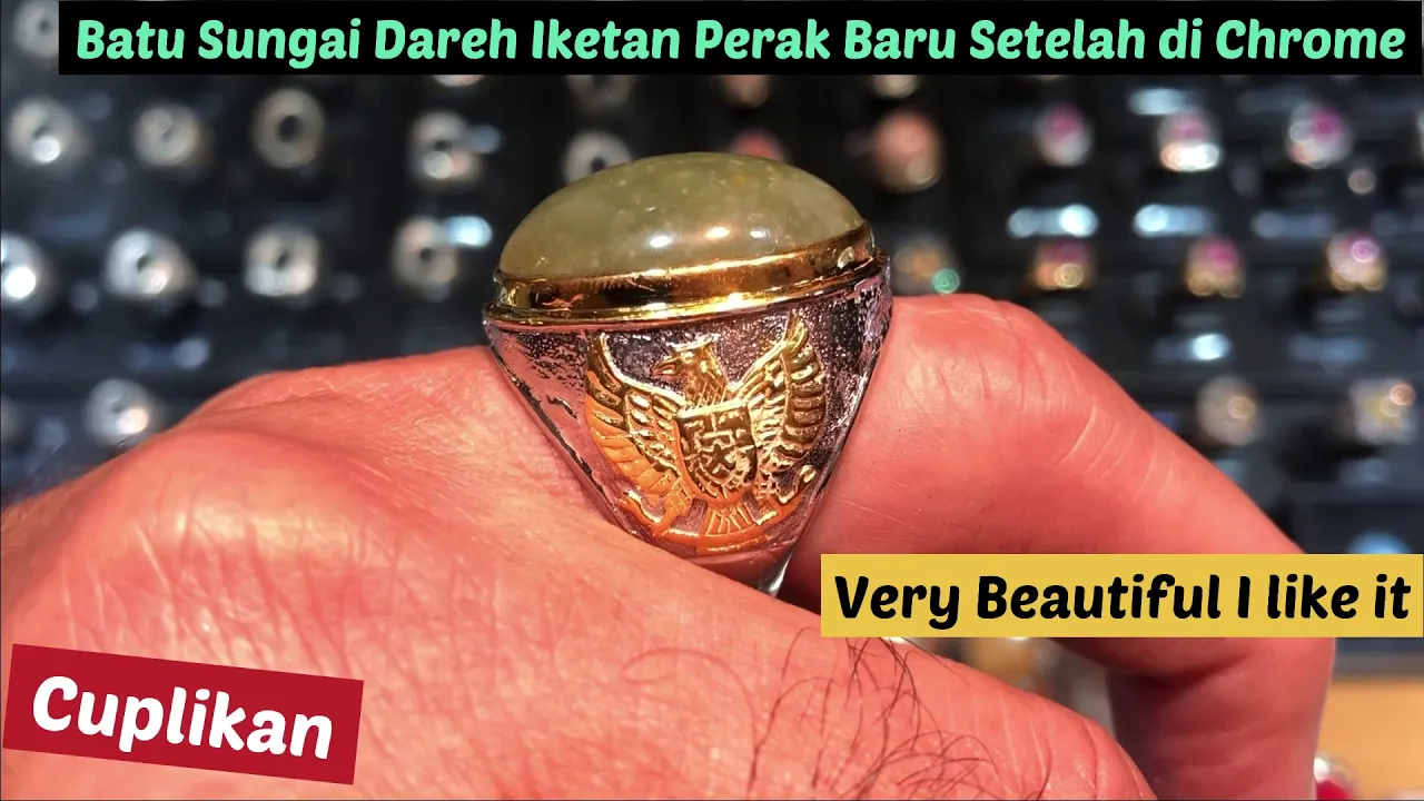 Batu Cincin Sungai Dareh Pucuk Pisang Asli (Kode 1464). 