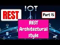 Representational State Transfer REST architectural style IoT tutorial part 15
