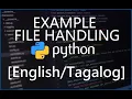 Python Programming for Beginners - 40 Example File Handling