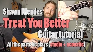 Download Shawn Mendes - Treat You Better | Guitar Tutorial | Chords/strumming + Tabs MP3