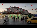 Belek Türkiye. Evening walk through the tourist center
