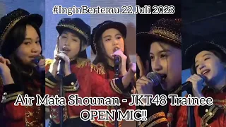 Download Air Mata Shounan (Namida no Shounan) Open Mic - JKT48 | #Aitakatta 22 Juli 2023 MP3