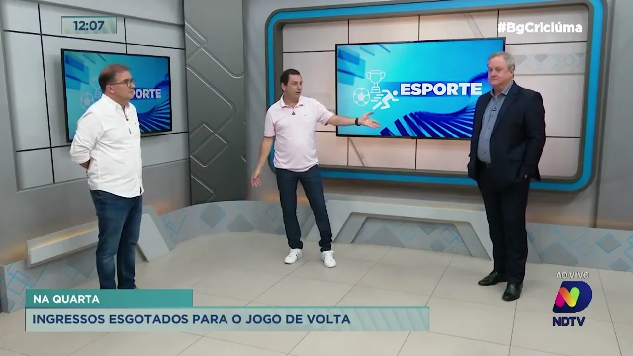 Renato Semensati: ingressos esgotados para partida entre Criciúma e Hercílio Luz neste sábado