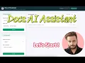 Docs AI Assistant - Own Custom LLM Model Spring Boot RAG React App