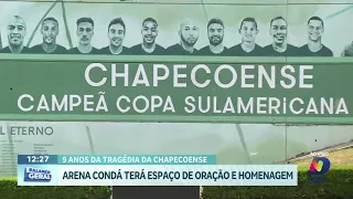 Chapecoense prepara homenagens pelos 9 anos da tragédia aérea na Colômbia