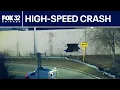 Driver killed after car goes airborne crashes through barrier on I-55 in Romeoville