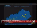 Power outages continue after storms