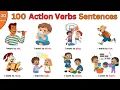 100 Action Verbs with I Want Sentences Daily Sentences Speak English With Kids Verbs