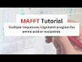 MAFFT for Multiple Sequence Alignment installation and run hindi ubuntu tutorial
