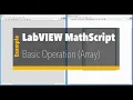 Mathscript Node Basic Operations Array - 2