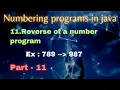 Java Numbering Programs How to Reverse a Number in Java Java Interview Programs Java Telugu