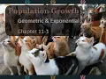 Geometric Exponential Population Growth