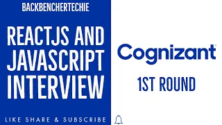 ReactJs Interview Cognizant 1st Round ReactJs Javascript CTS Software Engineer Developer