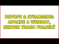 DevOps SysAdmins Apache 2 WebDAV server trash folder
