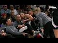 Kelsey Plum Goes FLYING Into The Bench After Going For Ball Las Vegas Aces vs Phoenix Mercury