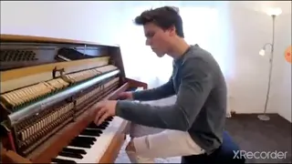 alone p t ll shape of you and dance monkey piano cover peter buka