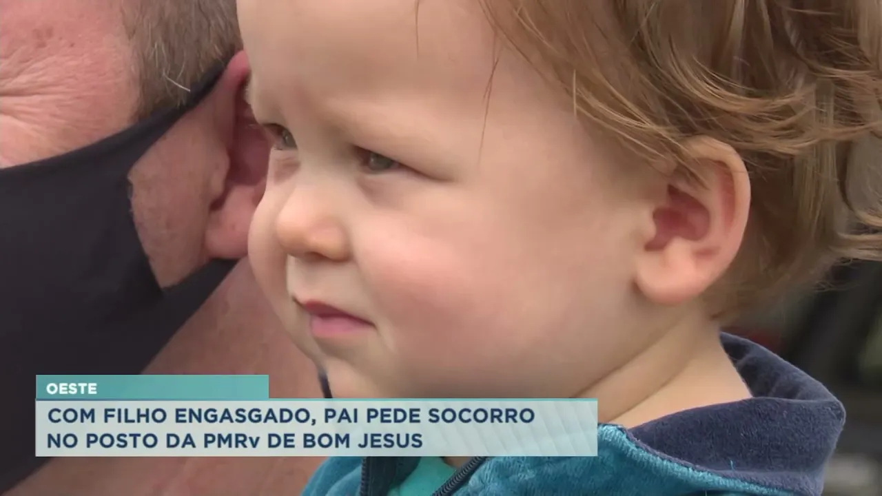 Com filho engasgado, pai pede socorro no posto da PMRv de Bom Jesus
