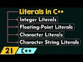 Literals in C