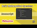 Javascript for Beginners - 08 Basic Javascript Operators Malayalam