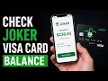How to Check Joker Visa Card Balance Joker Card Balance Check Joker Prepaid Card Balance