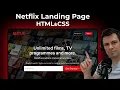 Netflix clone with HTML and CSS tutorial for beginners