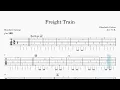 Freight Train - Elizabeth Cotten | TAB Fingerstyle for Guitar