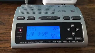 Tornado and Severe Thunderstorm Compilation EAS 1496-1510 NOAA Weather Radio -