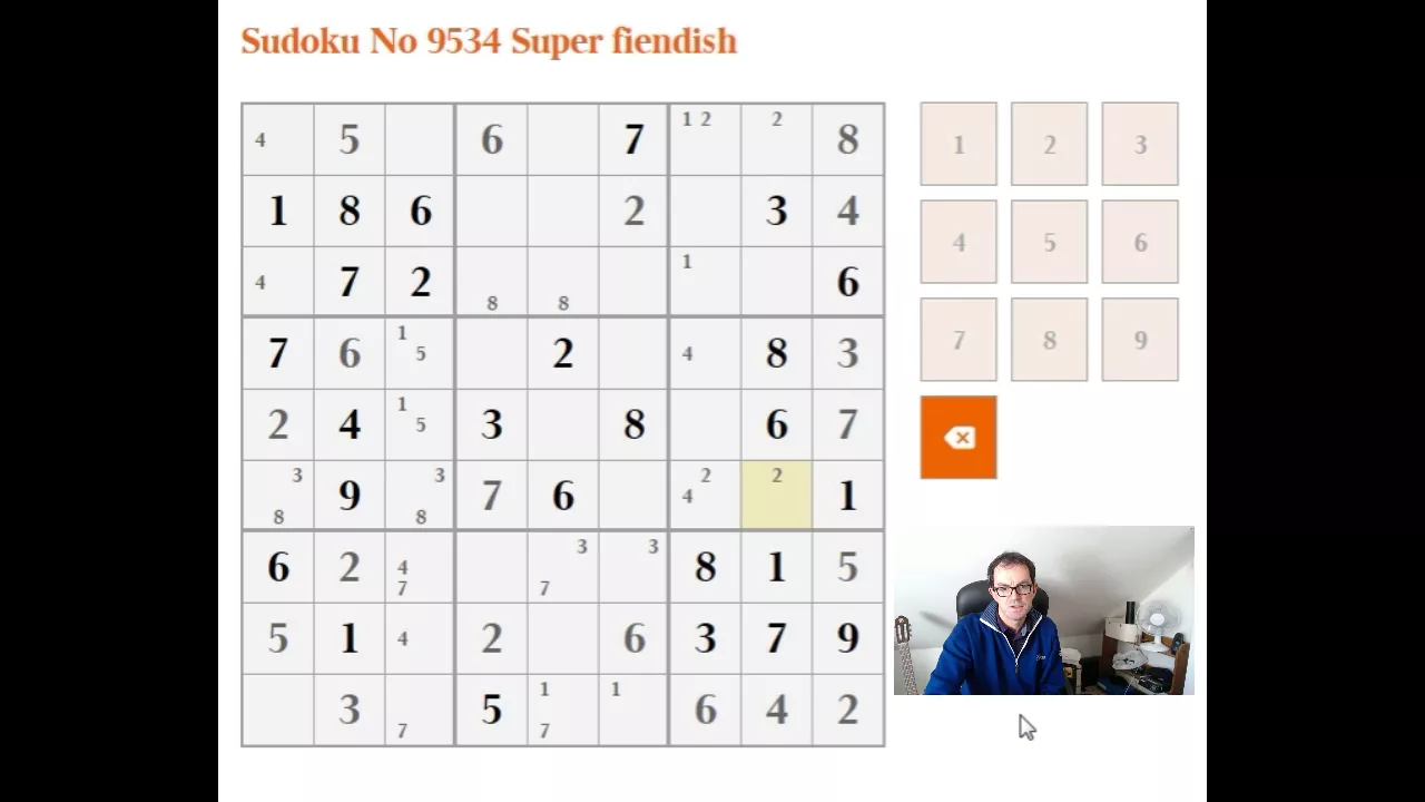 How to solve the Super Fiendish Sudoku:  The Times 19 Dec 17
