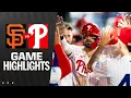 Giants vs Phillies Game Highlights 25 MLB Highlights