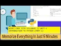 CLASS 11 PYTHON CBSE UNIT 3 INTRODUCTION TO PYTHON PART-1 new syllabus