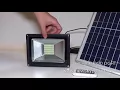 solar flood light with remote control