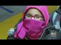 Winter Weather Palmdale Residents Bundle Up Urged To Take Caution On Roads