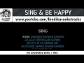 GHUNGROO SONG | WAR | Hindi Song Karaoke Track