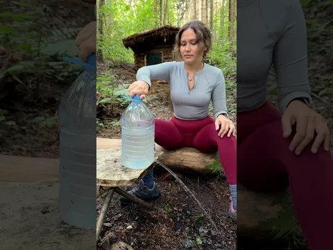 💧 The Simplest Camping Sink in 30 Seconds #camping #survival #bushcraft #outdoors