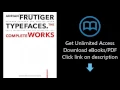Adrian Frutiger Typefaces