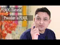 PLSQL Tutorial How to write PL SQL Procedure Create Drop Modify