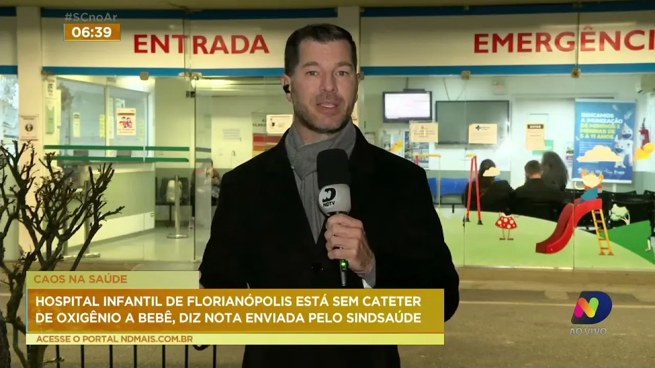 Falta de insumos prejudica atendimentos no Hospital Infantil de Florianópolis, dizem funcionários